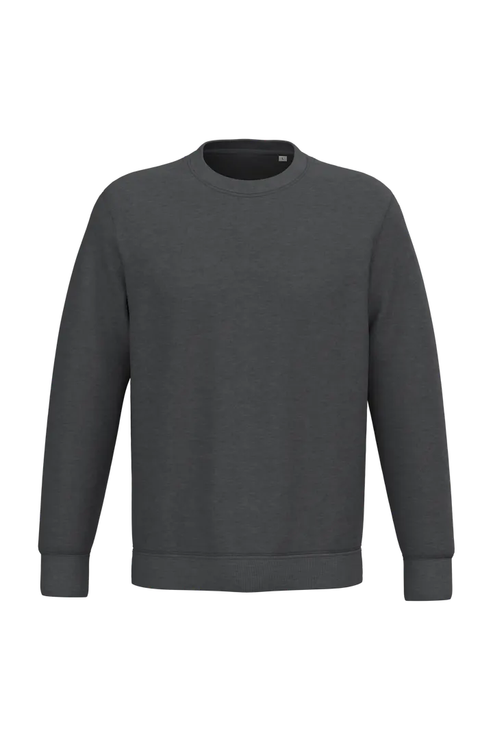 Umweltfreundliches Unisex-Sweatshirt mit Rundhalsausschnitt Volcano Grey Heather