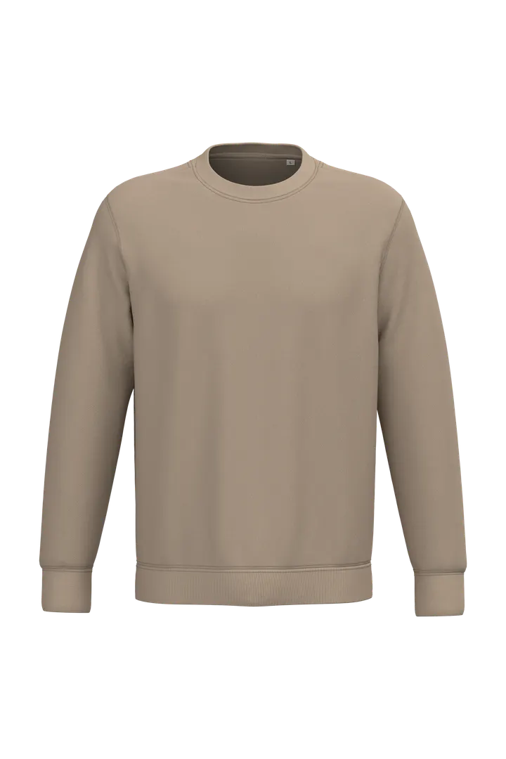 Umweltfreundliches Unisex-Sweatshirt mit Rundhalsausschnitt Wet Sand