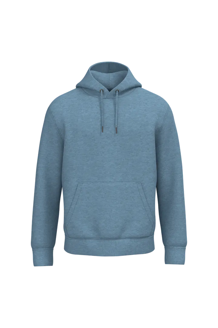 Umweltfreundliches Unisex Kapuzensweatshirt Cool Blue Heather