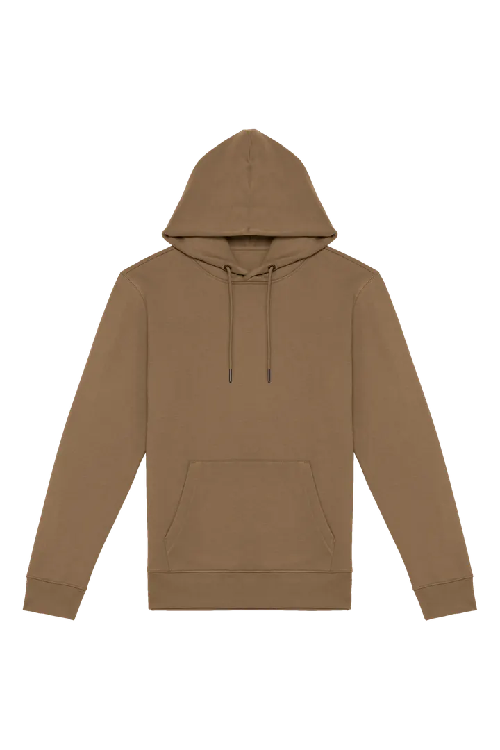 Umweltfreundliches Unisex Kapuzensweatshirt Dark camel