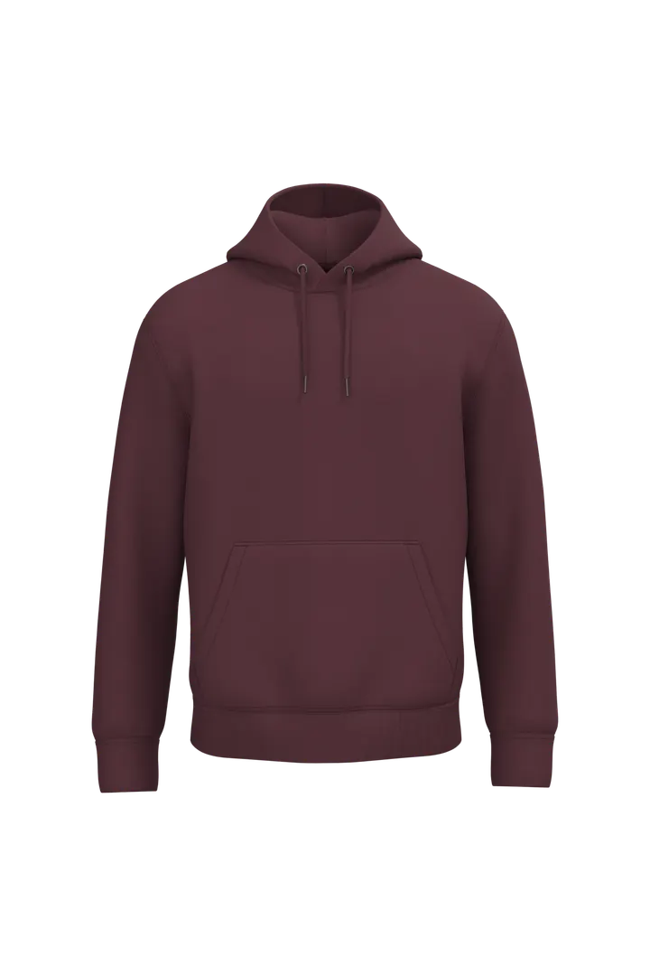 Umweltfreundliches Unisex Kapuzensweatshirt Dark Cherry