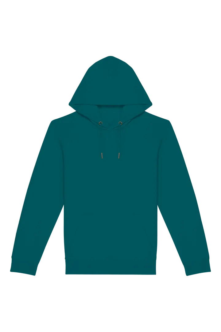 Umweltfreundliches Unisex Kapuzensweatshirt Peacock Green