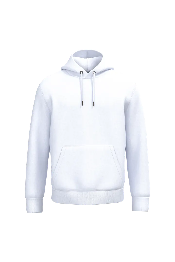 Umweltfreundliches Unisex Kapuzensweatshirt White