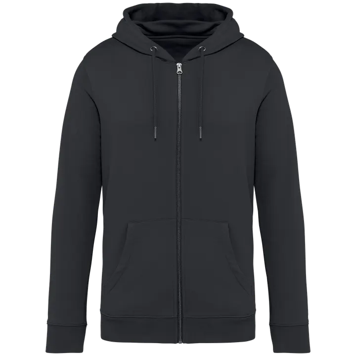 Umweltfreundliches Unisex Kapuzensweatshirt mit Reißverschluss Iron Grey
