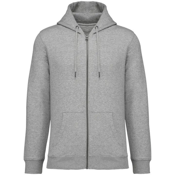 Umweltfreundliches Unisex Kapuzensweatshirt mit Reißverschluss Moon Grey Heather
