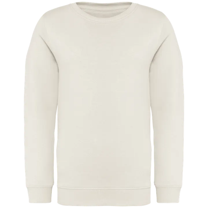 Umweltfreundliches Sweatshirt mit Rundhalsausschnitt für Kinder Ivory