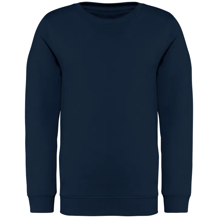 Umweltfreundliches Sweatshirt mit Rundhalsausschnitt für Kinder Navy Blue