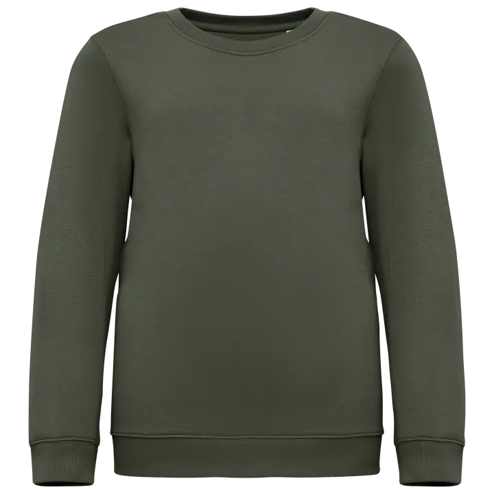 Umweltfreundliches Sweatshirt mit Rundhalsausschnitt für Kinder Organic Khaki