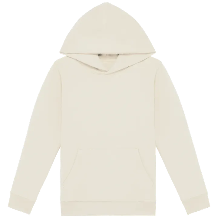 Umweltfreundliches Kapuzensweatshirt für Kinder Ivory