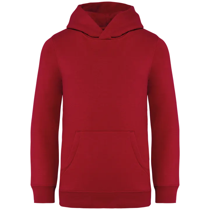 Umweltfreundliches Kapuzensweatshirt für Kinder Hibiscus Red