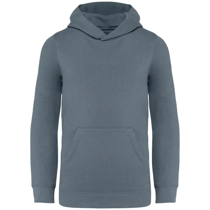 Umweltfreundliches Kapuzensweatshirt für Kinder Mineral Grey