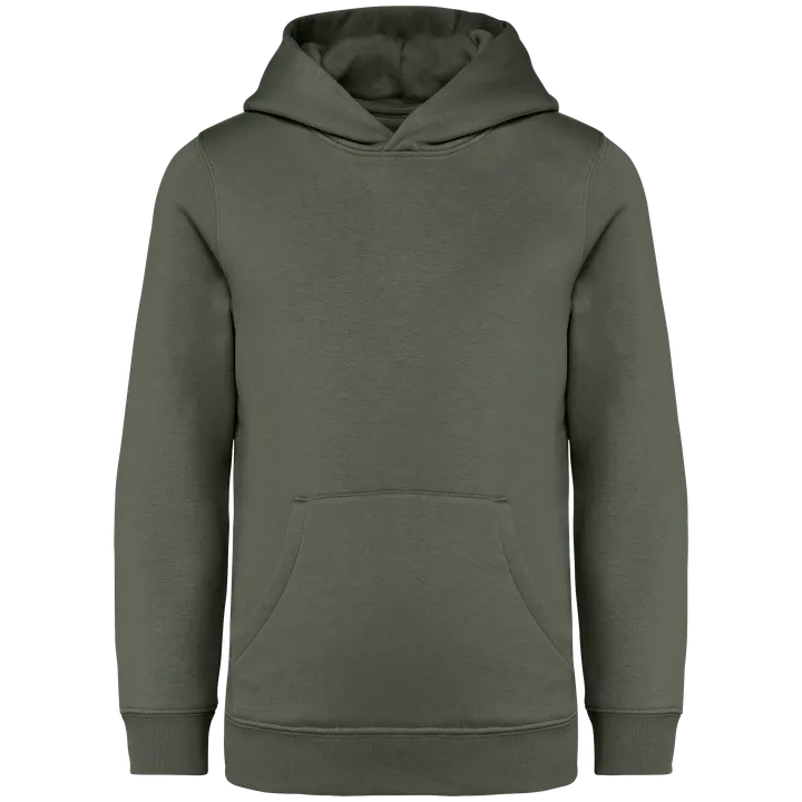 Umweltfreundliches Kapuzensweatshirt für Kinder Organic Khaki