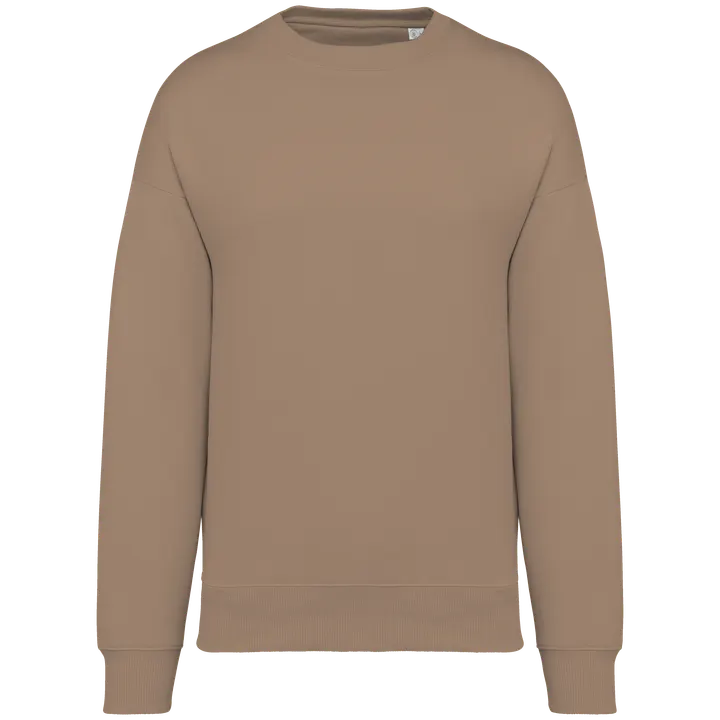 Umweltfreundliches Oversize Unisex-Sweatshirt mit Rundhalsausschnitt Driftwood