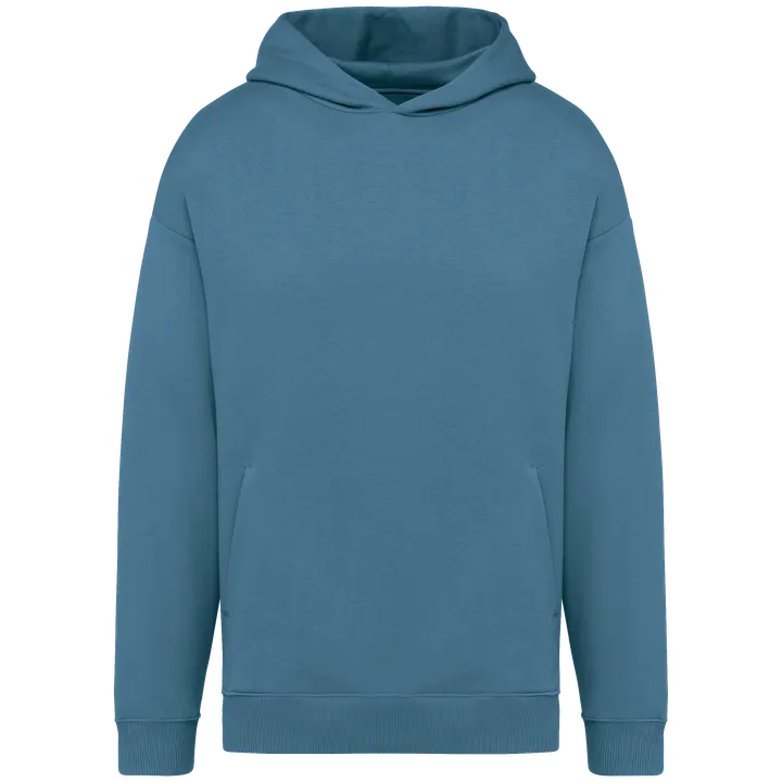 Umweltfreundliches Oversize Unisex-Kapuzensweatshirt Adriatic Blue