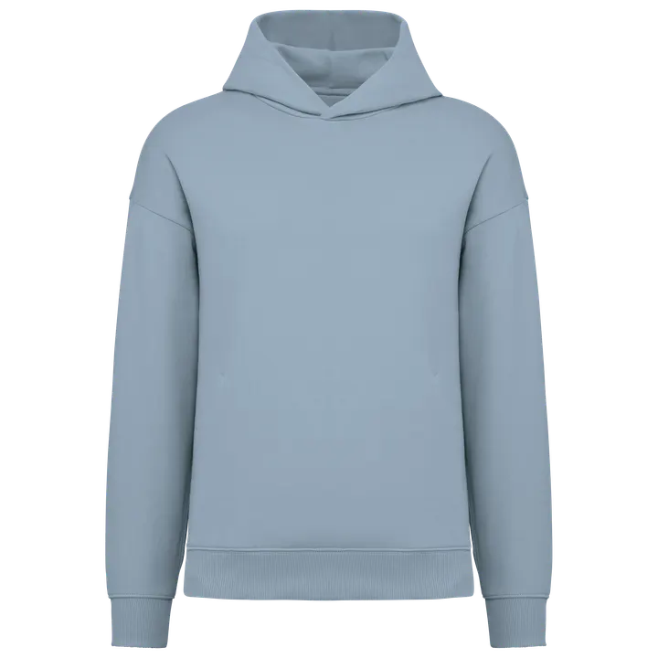 Umweltfreundliches Oversize Unisex-Kapuzensweatshirt Aquamarine