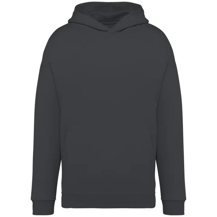 Umweltfreundliches Oversize Unisex-Kapuzensweatshirt Iron Grey