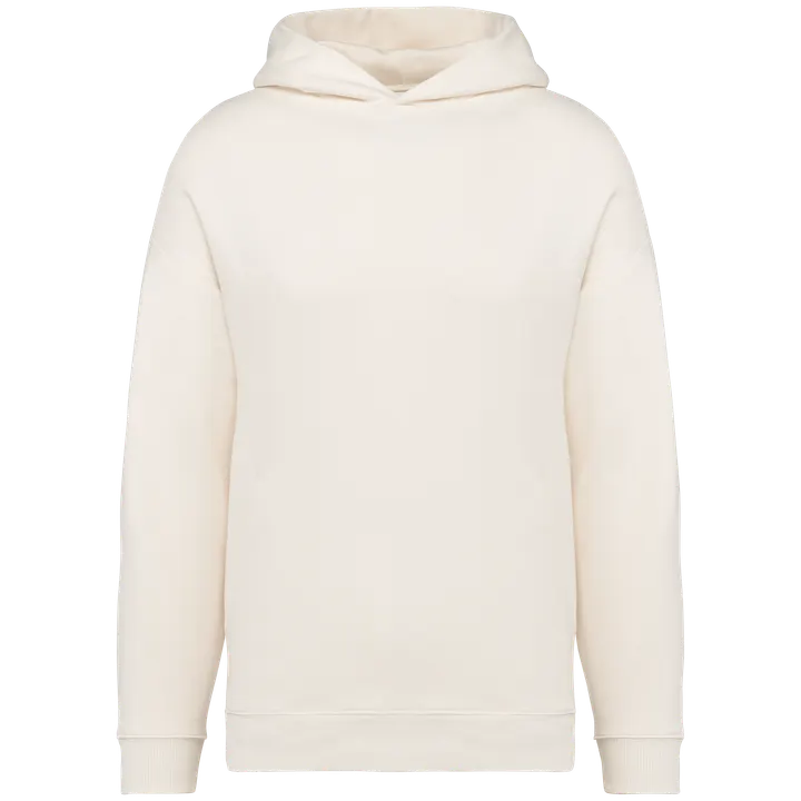 Umweltfreundliches Oversize Unisex-Kapuzensweatshirt Ivory