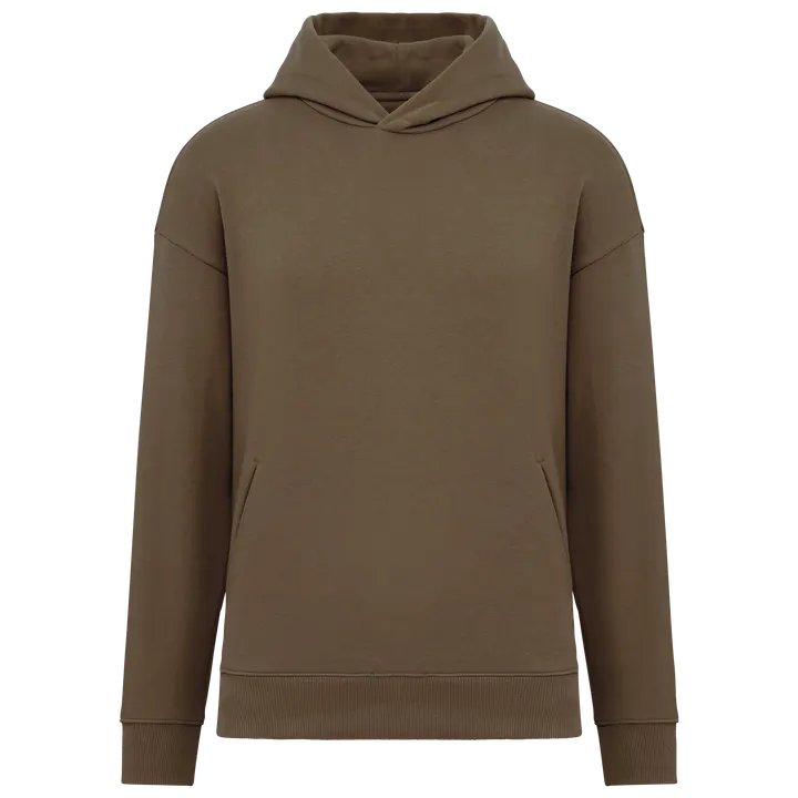 Umweltfreundliches Oversize Unisex-Kapuzensweatshirt Toffee