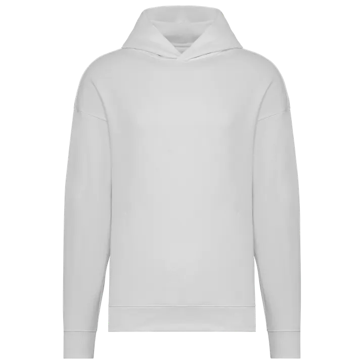 Umweltfreundliches Oversize Unisex-Kapuzensweatshirt White
