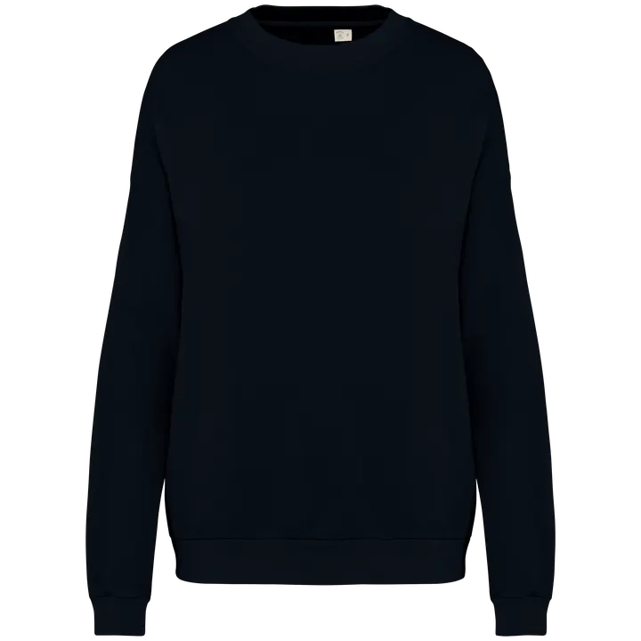 Sweat-shirt écoresponsable oversize French Terry unisexe Washed black