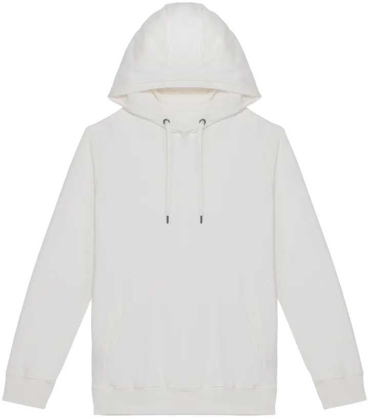 Sweat-shirt écoresponsable à capuche French Terry unisexe Washed Ivory