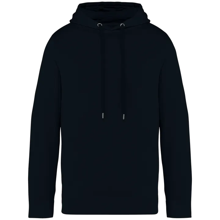 Sweat-shirt écoresponsable à capuche French Terry unisexe Washed black