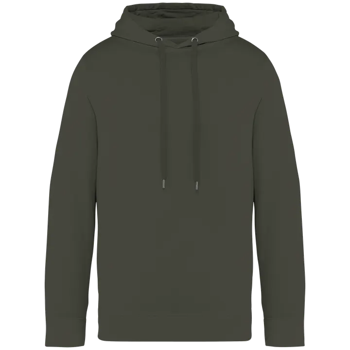 Sweat-shirt écoresponsable à capuche French Terry unisexe Washed Organic Khaki