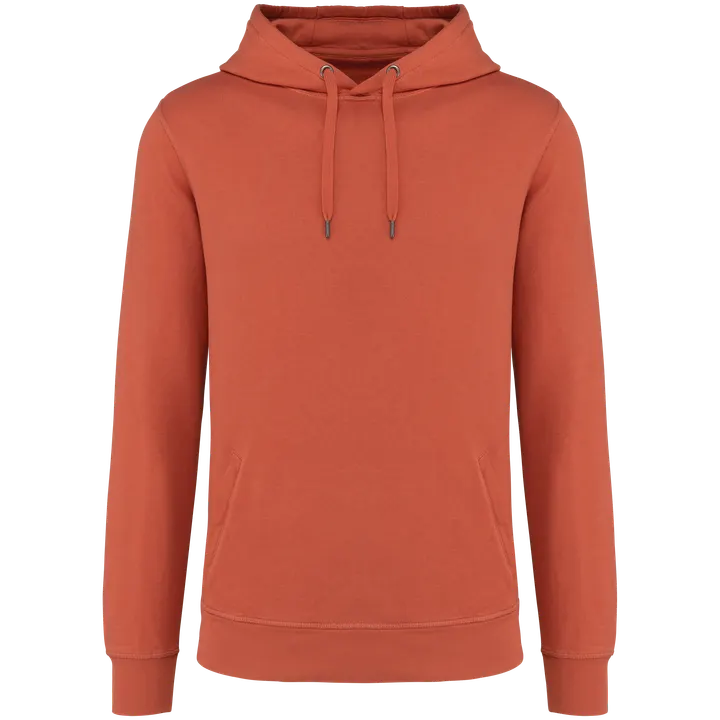 Sweat-shirt écoresponsable à capuche French Terry unisexe Washed Pomelo