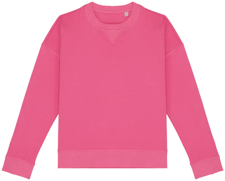 Umweltfreundliches Sweatshirt mit hängenden Schultern Damen Candy Rose