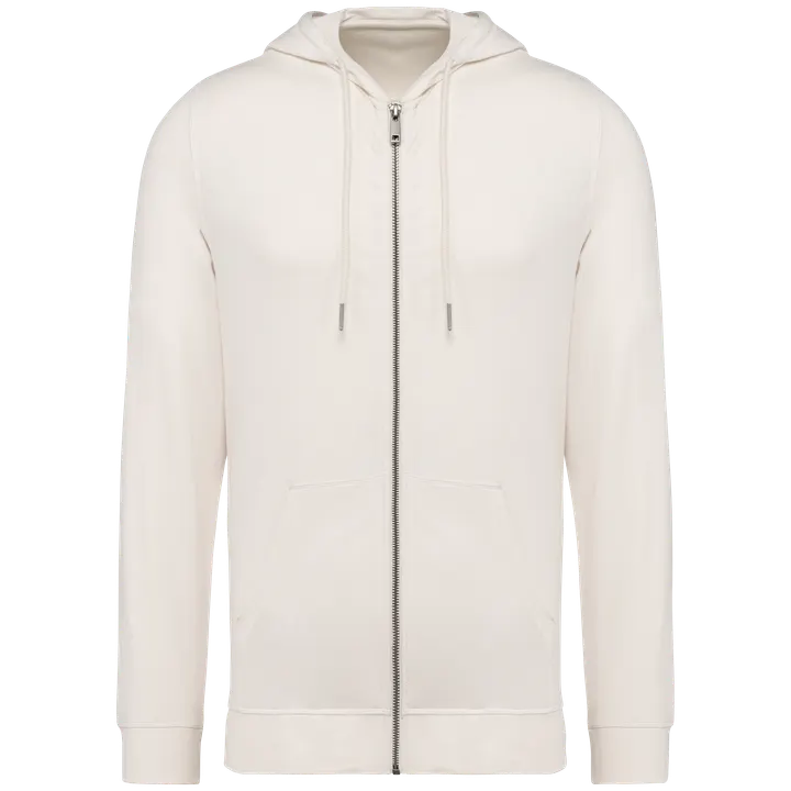 Herren-Kapuzensweatshirt mit Reissverschluss Ivory