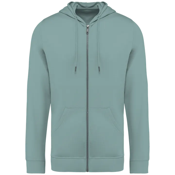 Herren-Kapuzensweatshirt mit Reissverschluss Jade Green