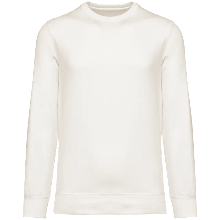 Sweat-shirt écoresponsable à col rond à épaules tombantes French Terry unisexe Ivory