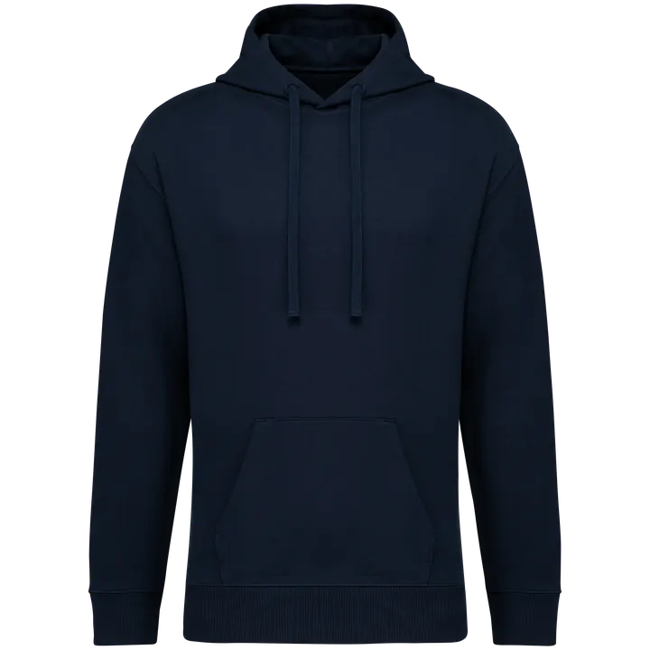 Sweat-shirt écoresponsable à capuche à épaules tombantes French Terry unisexe Navy Blue