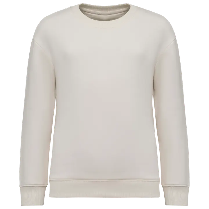 Umweltfreundliches Oversize Sweatshirt mit Rundhalsausschnitt für Kinder Ivory
