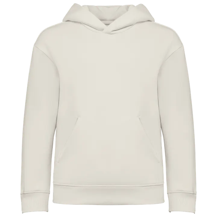 Umweltfreundliches Oversize Kapuzensweatshirt für Kinder Ivory