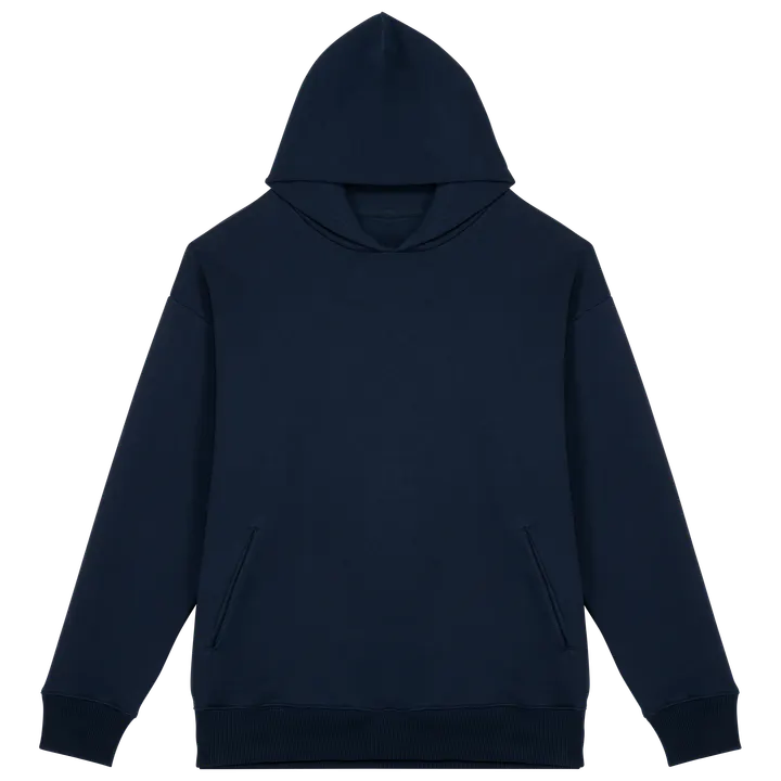 Sweat-shirt écoresponsable à capuche oversize unisexe Navy Blue