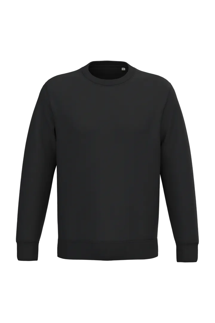 Umweltfreundliches Unisex-Sweatshirt mit Rundhalsausschnitt Black