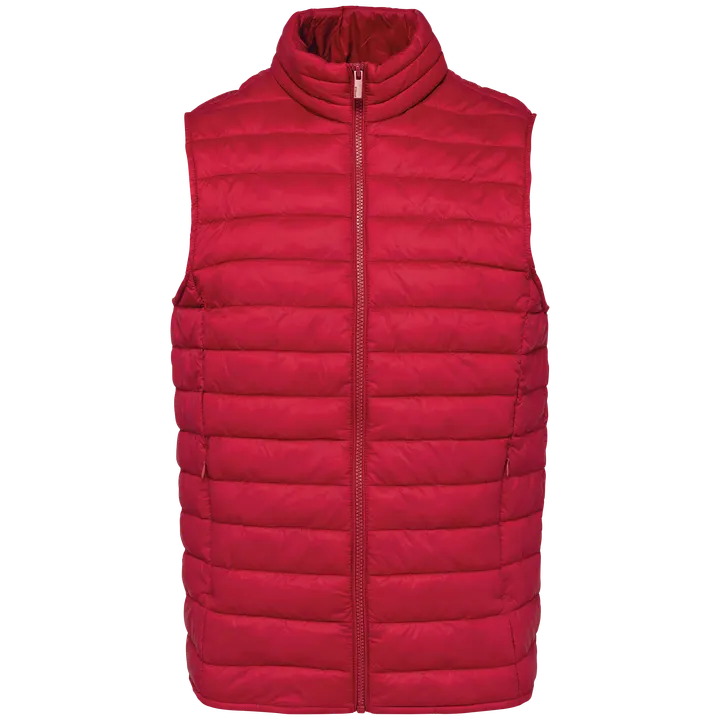 Bodywarmer écoresponsable léger homme Hibiscus Red