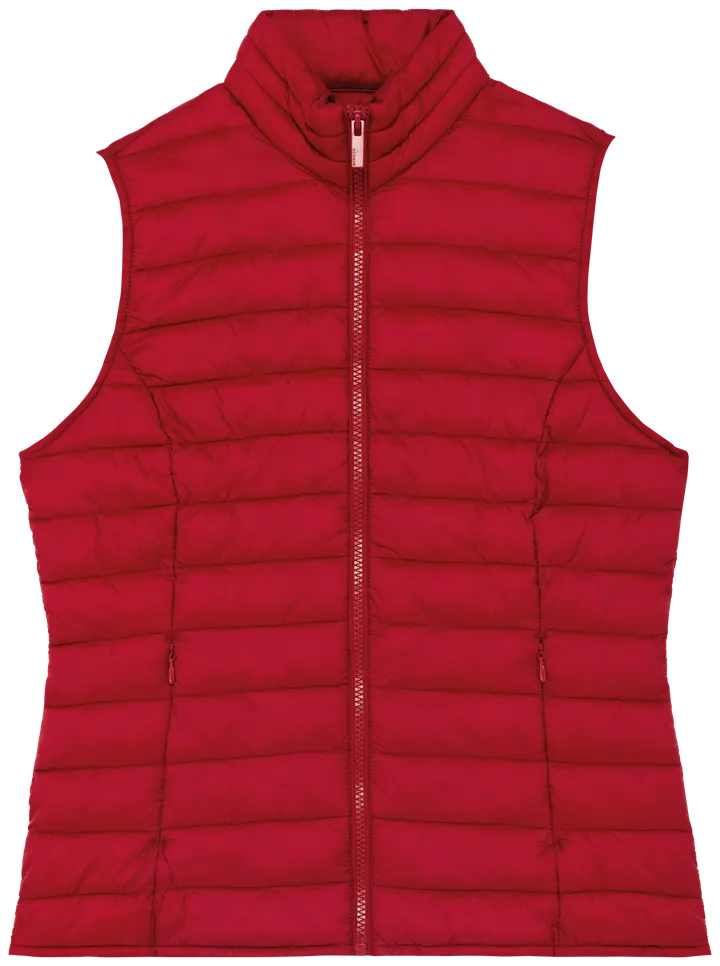 Leichter umweltfreundlicher Bodywarmer für Damen Hibiscus Red