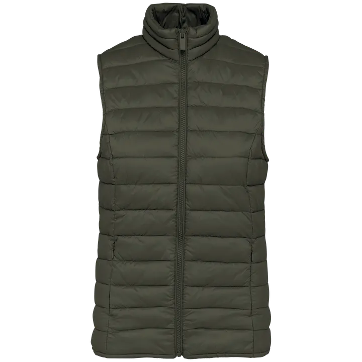 Leichter umweltfreundlicher Bodywarmer für Damen Organic Khaki
