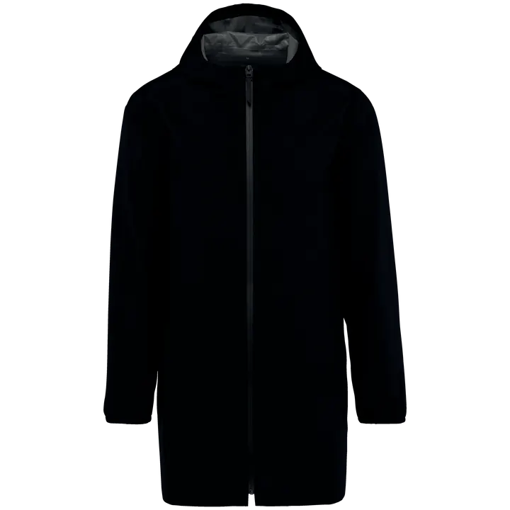 Umweltfreundliche wasserdichte Unisex-Jacke Black