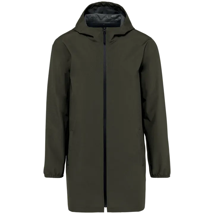 Umweltfreundliche wasserdichte Unisex-Jacke Organic Khaki
