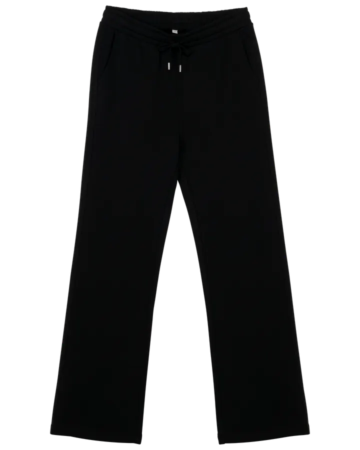 Umweltfreundliche weite Jogginghose aus French Terry für Damen Black