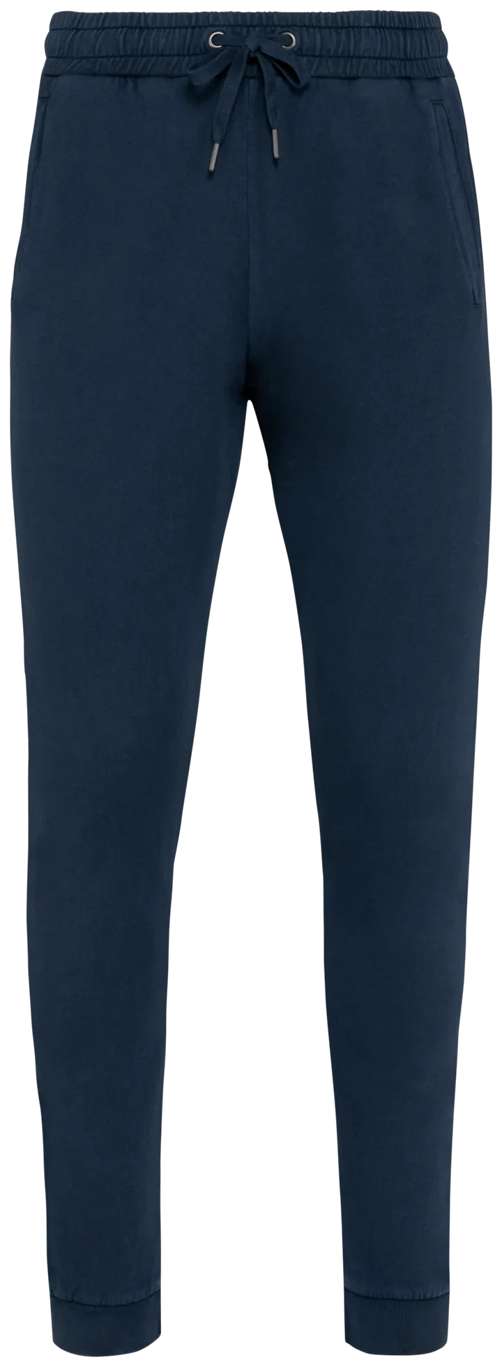 Umweltfreundliche Unisex Jogginghose aus French Terry Washed Navy Blue