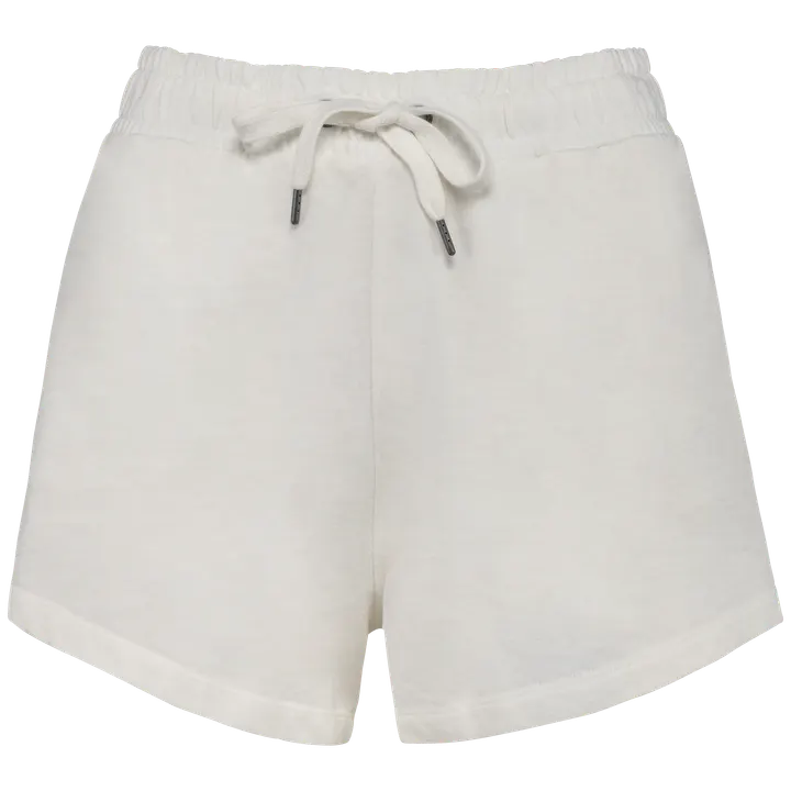 Umweltfreundliche Damenshorts aus French Terry Washed Ivory