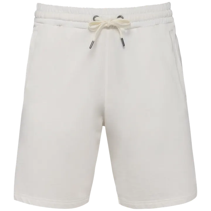 Umweltfreundliche Herrenshorts aus French Terry Washed Ivory