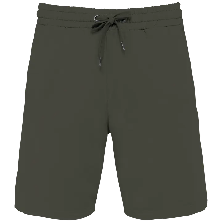 Umweltfreundliche Herrenshorts aus French Terry Washed Organic Khaki