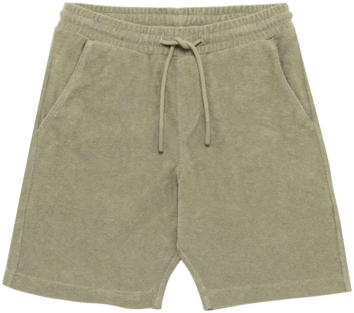 Umweltfreundliche Shorts aus Frottee für Jungen Almond Green