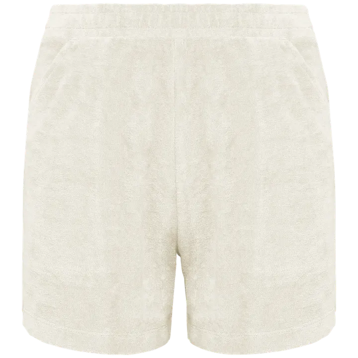 Umweltfreundliche Shorts aus Frottee für Mädchen Ivory