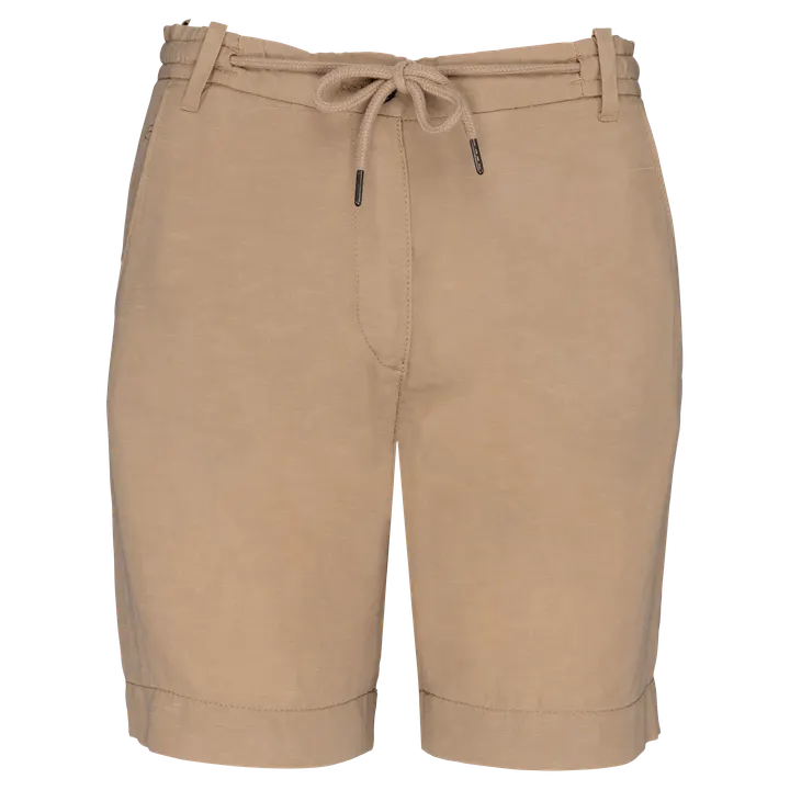 Lyocell TENCEL™-Bermuda-Shorts für Damen - 190g Wet Sand